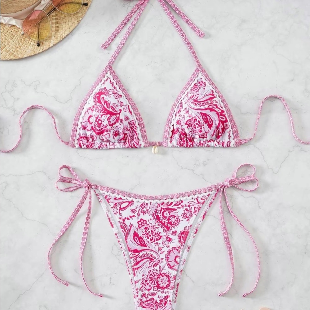 Paisley Pink Bikini Set